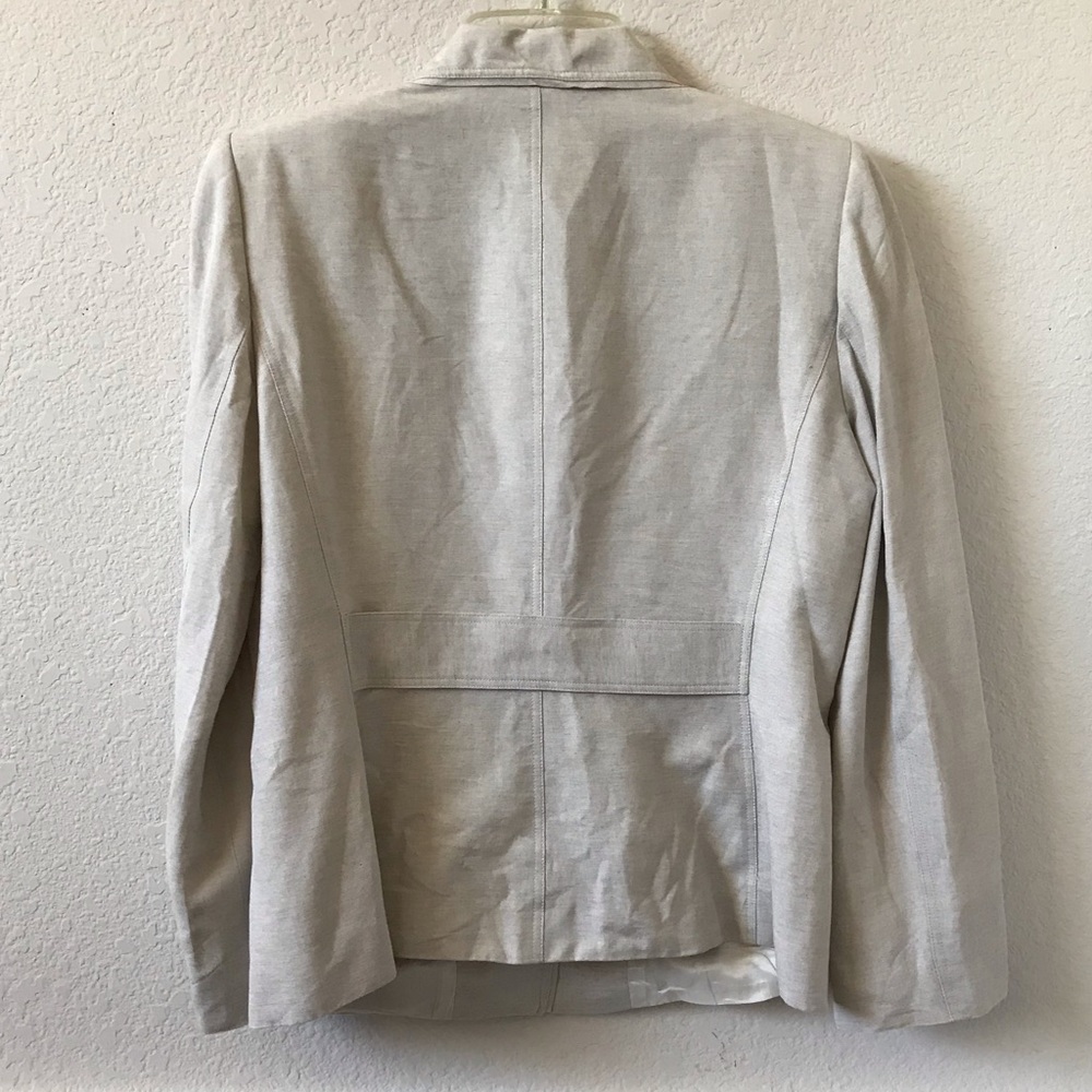 Tahari ASL Linen Rayon Vintage Safari Jacket - Picture 2 of 9